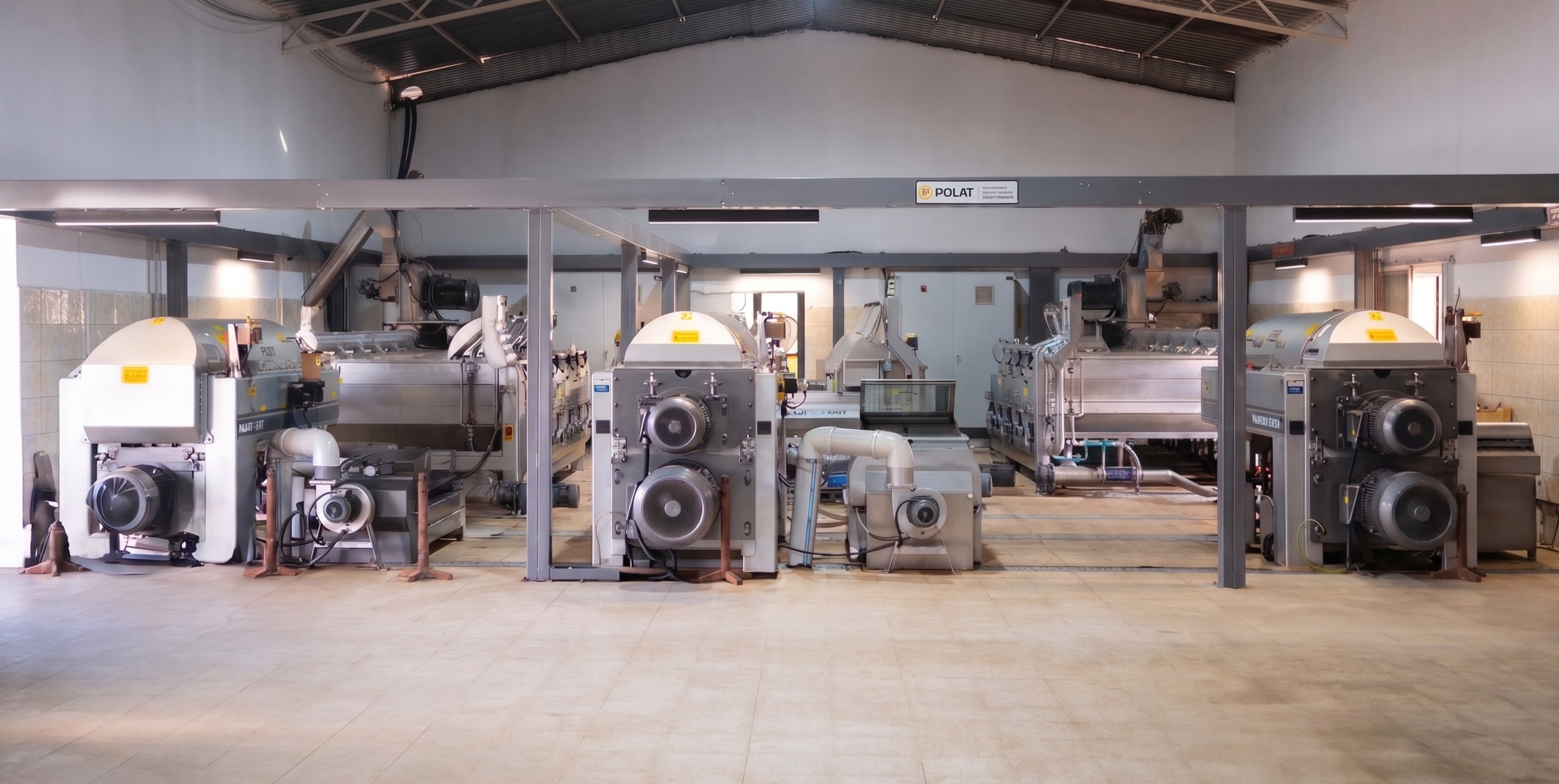 Fabrikamızın 3 modern sıkım makinesi